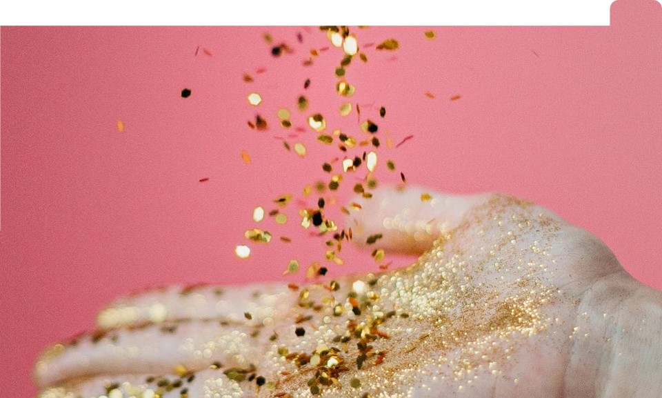 Glitters voor het jubileum